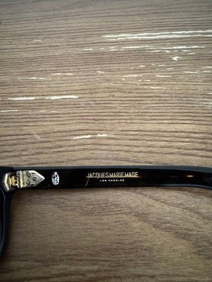 JACQUES MARIE MAGE GODARD SUNGLASSES NOIR BLACK ACETATE LIMITED 500 W/BOX