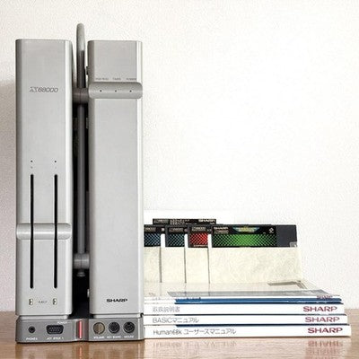 SHARP X68000 1ST GEN GRAY 2MB RAM REFURBISHED WORKING SILENT FAN SYSTEM SET