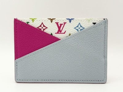 LOUIS VUITTON LV TAKASHI MURAKAMI CRISSCROSS CARD HOLDER M14091 BLACK