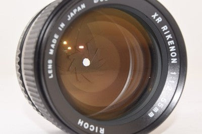 RICOH XR RIKENON 55MM F1.2 K MOUNT LARGE APERTURE STANDARD LENS AS IS