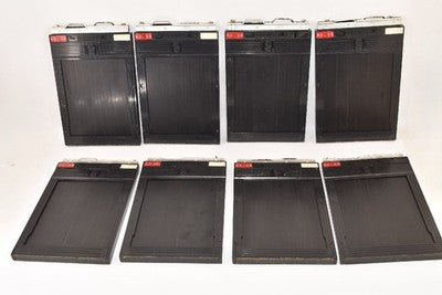 TOYO CUT FILM HOLDER 4X5, SET OF 22 FILMS LARGE FORMAT CAMERAS AS IS