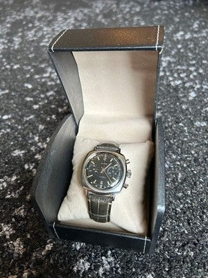 GLYCINE VINTAGE MANUAL WIND CHRONOGRAPH 36MM MEN'S WATCH EXCELLENT WORKING JP