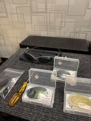 OAKLEY JULIET X-METAL BLACK IRIDIUM SUNGLASSES RARE WITH LENSES TOOLS USA