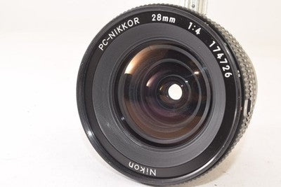 NIKON PC-NIKKOR 28MM F4 WIDE ANGLE LENS WITH TILT FUNCTION BLACK FROM JAPAN