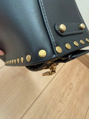 COACH ROGUE 17 RIVETS 2-WAY BAG 1941 COLLECTION GLOVETANNED LEATHER MINI BAG