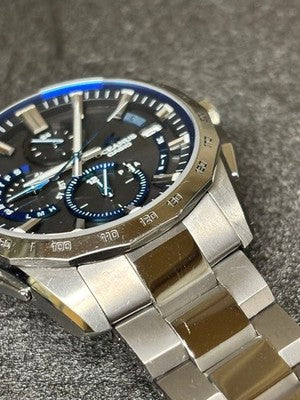 CASIO OCEANUS OCW-S4000-1AJF SOLAR TITANIUM BLACK DIAL TESTED JAPAN USED F/S