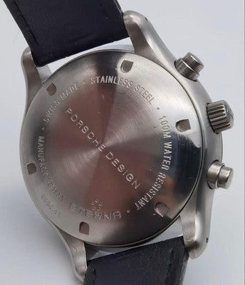PORSCHE DESIGN BY ETERNA 6605.41 DAY DATE CHRONOGRAPH MENS WATCH STAINLESS STEEL