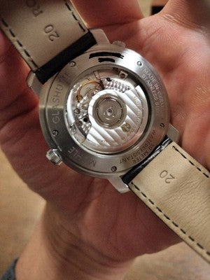 MUHLE GLASHUTTE M1-30-65 AUTOMATIC POWER RESERVE DAY DATE LIMITED 1000 BOXED