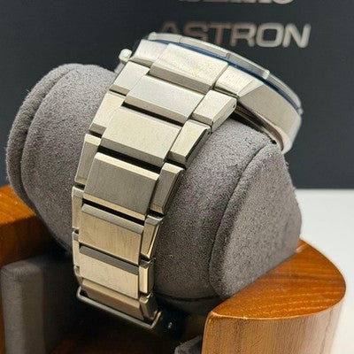 SEIKO ASTRON NEXTER SBXD023 3X62 GPS SOLAR TITANIUM BLUE DIAL MEN'S WATCH