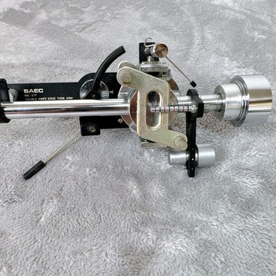 SAEC WE-317 TONEARM WITH PHONO CABLE - TESTED FOR PARTS OR NOT WORKING
