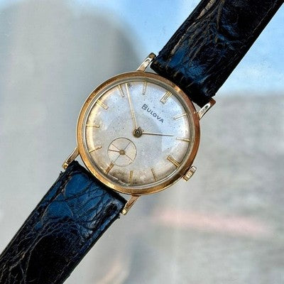 BULOVA HAND-WOUND VINTAGE WATCH USED FROM JAPAN CONFIRMED WORKING