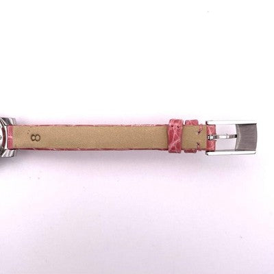 LOUIS VUITTON TAMBOUR BIJOU SECRET Q151R QUARTZ DIAMOND PINK DIAL LADY'S WATCH