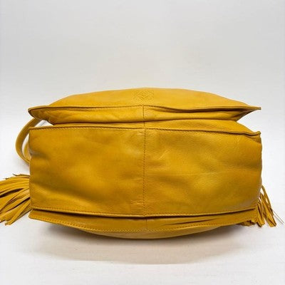 LOEWE FLAMENCO SHOULDER BAG YELLOW NAPPA LEATHER ANAGRAM DESIGNER HANDBAG