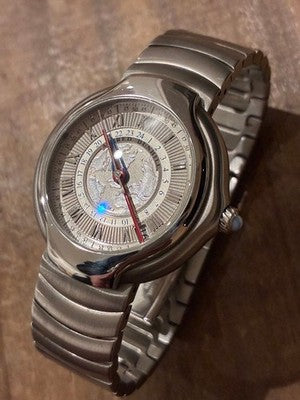 DUNHILL MILLENNIUM GMT LIMITED EDITION 1884 PCS AUTOMATIC MENS WATCH SILVER DIAL