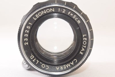 LEOTAX LEONON 5CM 50MM F2 L39 LEICA MOUNT STANDARD LENS FROM JAPAN EXCELLENT++++
