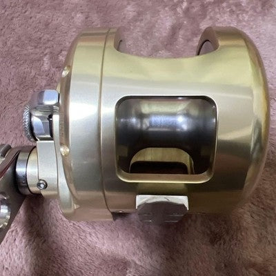 ACCURATE BX2-30N 2-SPEED LEFT HANDED REEL - CUSTOM HANDLE, RECENTLY OVERHAULED
