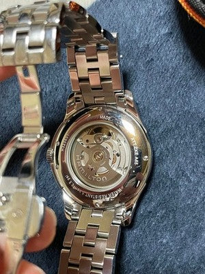 HAMILTON JAZZMASTER OPEN HEART AUTO 40MM H32565185 GRAY DIAL STAINLESS STEEL
