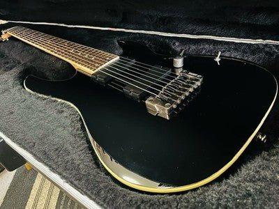 IBANEZ RGA7 BLACK W/EMG ELECTRIC GUITAR 2010 AS IS