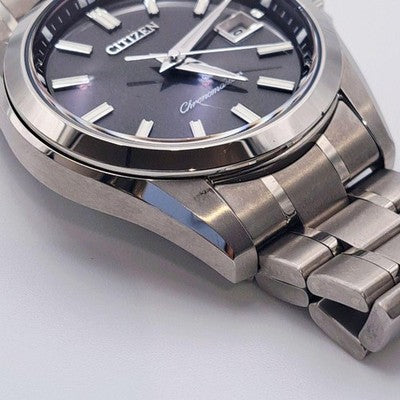 THE CITIZEN AQ4030-51E ECO DRIVE CHRONOMASTER TOSA WASHI DIAL TITANIUM WATCH