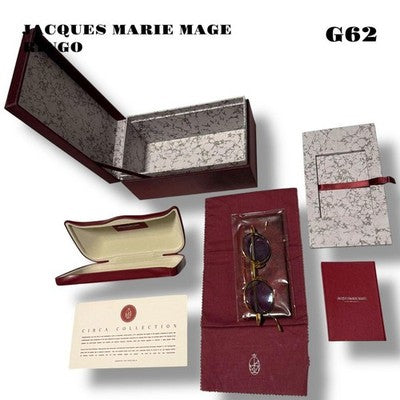 JACQUES MARIE MAGE RINGO MEN'S SUNGLASSES FRAME COLOR GOLD X BROWN JAPAN MADE