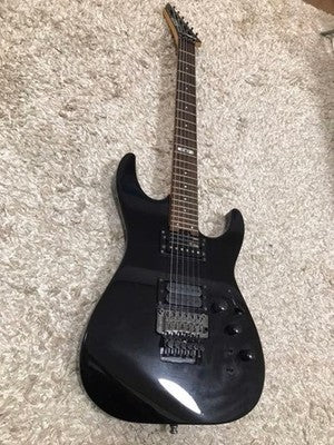 ESP M-II DELUXE ELECTRIC GUITAR BLACK CUSTOM WIRING MODDED PICKUPS JAPAN MODEL