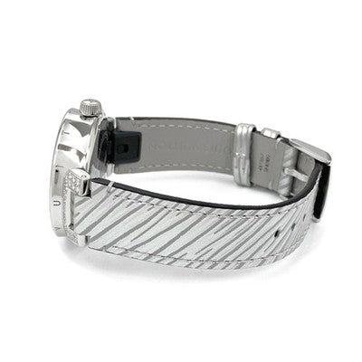 LOUIS VUITTON TAMBOUR MOON DUAL TIME MM QA108Z/QBB128 QUARTZ DIAMOND GMT 35MM