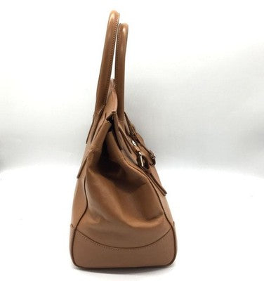 RALPH LAUREN RICKY 33 HANDBAG SHOULDER BAG 2WAY SOFT LEATHER BROWN AUTH USED