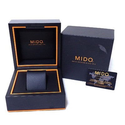 MIDO OCEAN STAR M026.430 AUTOMATIC BLACK DIAL RUBBER BAND STAINLESS MEN WATCH