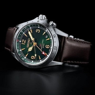 SEIKO PROSPEX SBEJ005 ALPINIST ANALOG 3DAYS GMT AUTOMATIC WATCH NEW W/BOX MINT