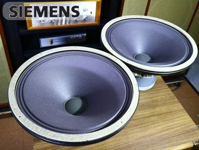 SIEMENS C72233-A22-A1 15-INCH EURODYNE VAC ALNICO WOOFER UNIT PAIR