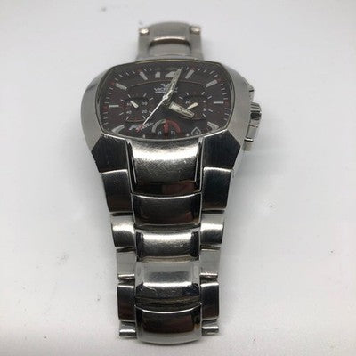 VICEROY FERNANDO ALONSO BLACK & SILVER QUARTZ CHRONOGRAPH USED FROM JAPAN