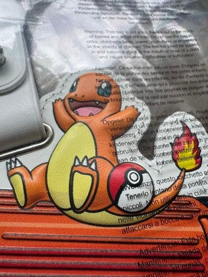 RIMOWA POKEMON CHARMANDER LEATHER LUGGAGE TAG WHITE SUITCASE CHARM JAPAN NEW