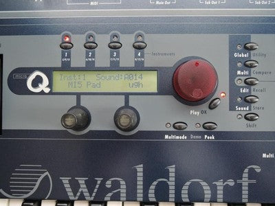 WALDORF MICROQ KEYBOARD VER 2.23 SYNTHESIZER FULLY FUNCTIONAL RARE JAPAN UNIT