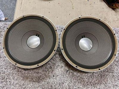 2X JBL E140-8 15 INCH CONE WOOFER SPEAKER DRIVER UNIT EXCELLENT+++++