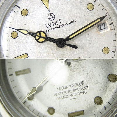 WMT WATCHES RM1950 AUTOMATIC VINTAGE STYLE WHITE DIAL NYLON MEN'S WATCH BOX