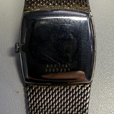 UNIVERSAL GENEVE 5930-5081 MANUAL OPAL DIAL DIAMOND BEZEL SILVER MEN'S WATCH