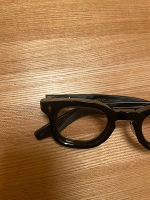 JACQUES MARIE MAGE LOEWY DEVAUX BLACK HORN EYEGLASSES FRAME RARE JAPAN