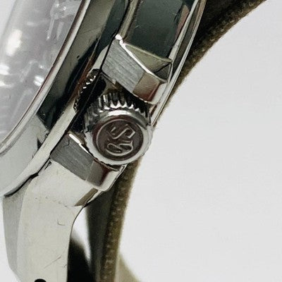 GRAND SEIKO STGF055 BLACK MEN'S WRISTWATCH ROUND FACE JAPAN MADE STAINLESS STEEL