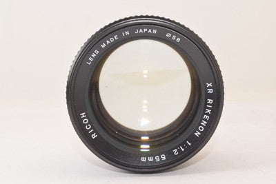 RICOH XR RIKENON 55MM F1.2 K MOUNT LARGE APERTURE STANDARD LENS AS IS