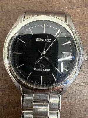 SEIKO SBGX041 GRAND SEIKO MEN'S WRISTWATCH ROUND FACE JAPAN MADE DIAL BLACK