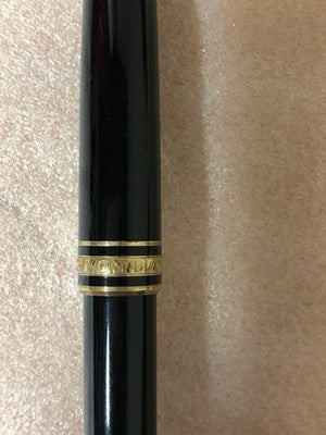 MONTBLANC MEISTERSTUCK BLACK GOLD FOUNTAIN PEN NIB 14K RESIN MADE IN GERMANY