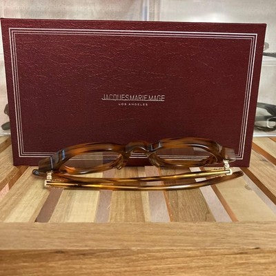 JACQUES MARIE MAGE INSLEY MEN'S SUNGLASSES TORTOISESHELL FRAME: WELLINGTON SHAPE