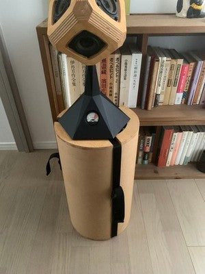 RARE TAGUCHI VOICE ACTIVE SPEAKER DISCONTINUED WITH ORIGINAL WOOD CASE JP HIFI01