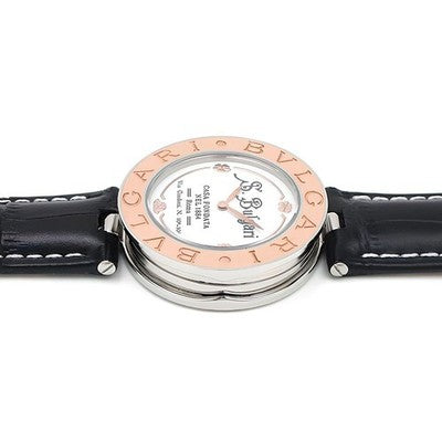 BVLGARI B-ZERO1 COLLEZIONE BZP35S QUARTZ K18 PINK GOLD STEEL UNISEX WATCH USED