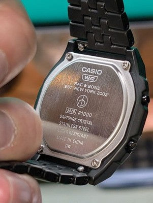 CASIO A1000RCB-1JF RAG & BONE COLLABORATION DIGITAL WATCH NEAR MINT