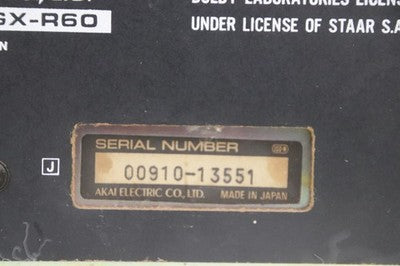 AKAI GX-R60 STEREO CASSETTE DECK TWIN-FIELD SUPER GX FROM JAPAN
