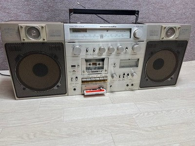 MARANTZ CRS-8000 BOOMBOX CASSETTE RADIO PLAYER DETACHABLE SPEAKER MAINTAINED