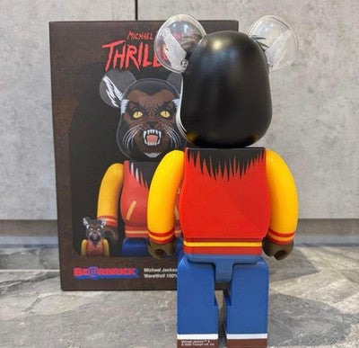 BE@RBRICK MICHAEL JACKSON THRILLER WEREWOLF 100% 400% MEDICOM TOY FIGURE