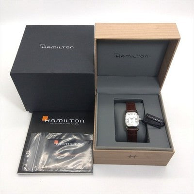 HAMILTON H133210 AMERICAN CLASSIC WHITE DIAL 24MM STEEL EXCELLENT WORKING W/ BOX