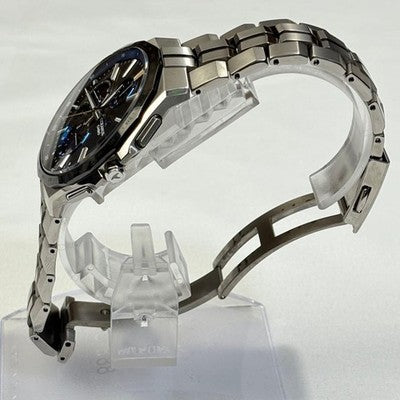 CASIO OCEANUS OCW-S5000E-1AJF MANTA SOLAR RADIO TITANIUM WATCH BLACK DIAL
